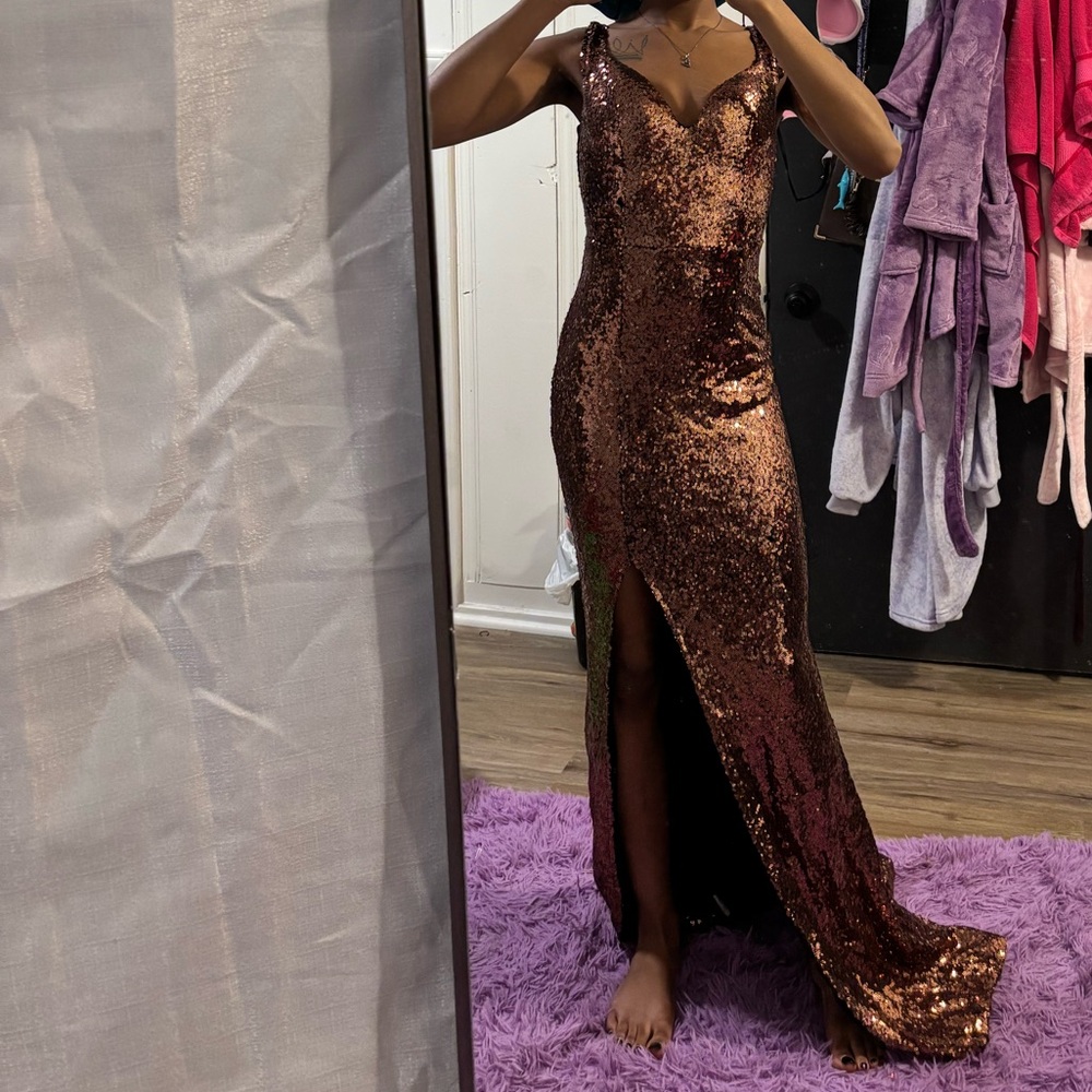 Rose Gold Maxi Dress